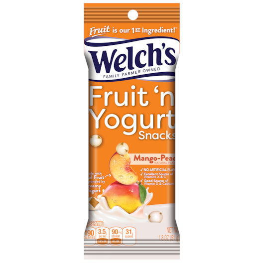 Welch's Fruit 'N Yogurt Mango Peach-1.8 oz.-10/Box-4/Case