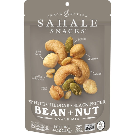 Sahale White Cheddar Black Bean Snack Mix-4 oz.-6/Case