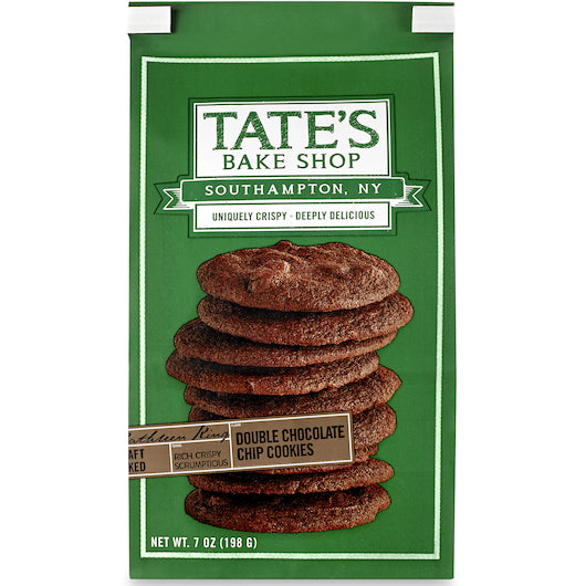 Tate's Bake Shop Double Chocolate Chip Cookies-7 oz.-6/Case