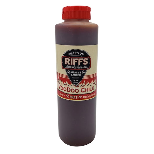 Riff's Voodoo Child Bbq Sauce Bottle-16 oz.-9/Case