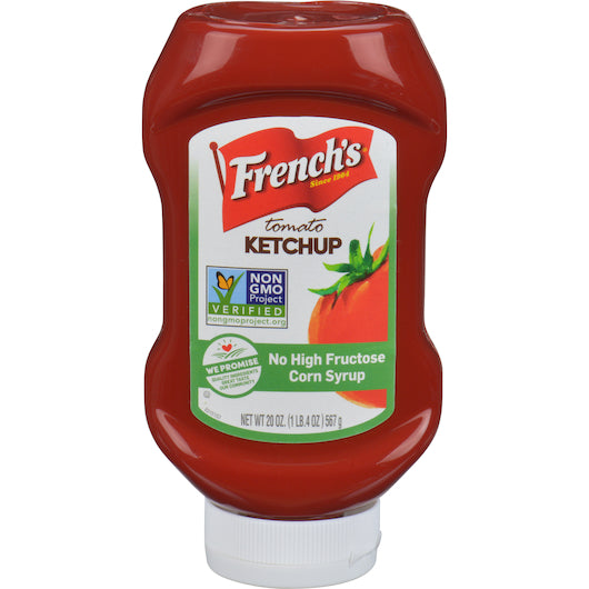 French's No Gmo Ketchup Bottle-20 oz.-12/Case