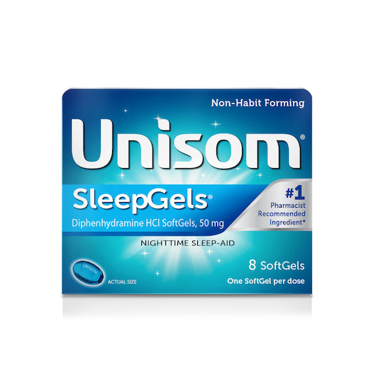 Unisom Sleepgels Nighttime-8 Each-6/Box-6/Case
