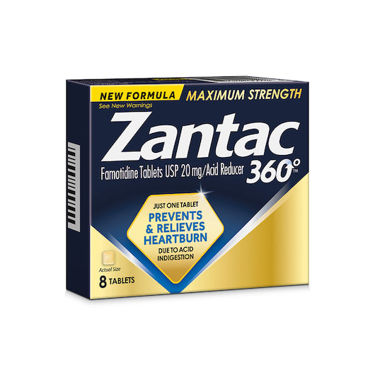 Zantac 360 20Mg 8 Count Blister-8 Count-3/Box-8/Case