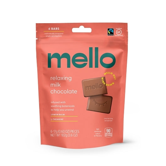 Mello Chocolate Milk Chocolate Stand Up Pouch-6 Count-10/Case