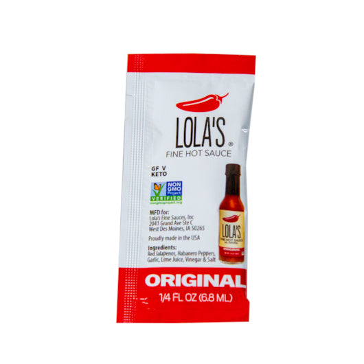 Lola's Fine Hot Sauce Original Hot Sauce Single Serve-200 Each-1/Case