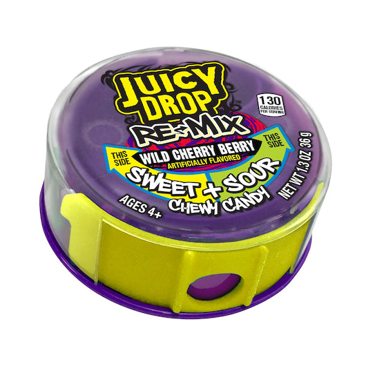 Juicy Drop Remix Sour Chewy Gummy Candy-8 Count-24/Case
