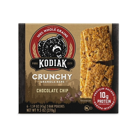 Kodiak Cakes Chocolate Chip Crunchy Granola Bar-9.5 oz.-12/Case