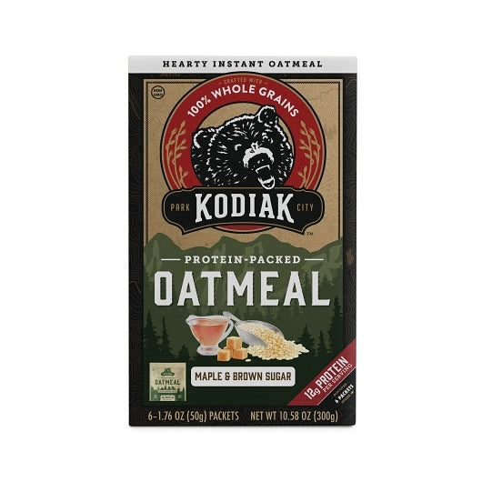 Kodiak Cakes Maple Brown Sugar Oatmeal Packets-10.58 oz.-6/Case