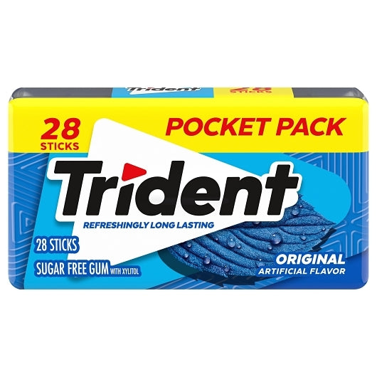 Trident Gum Original Pocket Pack 28 Count-28 Count-6/Box-8/Case
