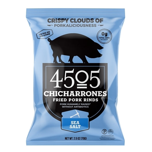 4505 Meats Sea Salt Chicharrones-2.5 oz.-12/Case