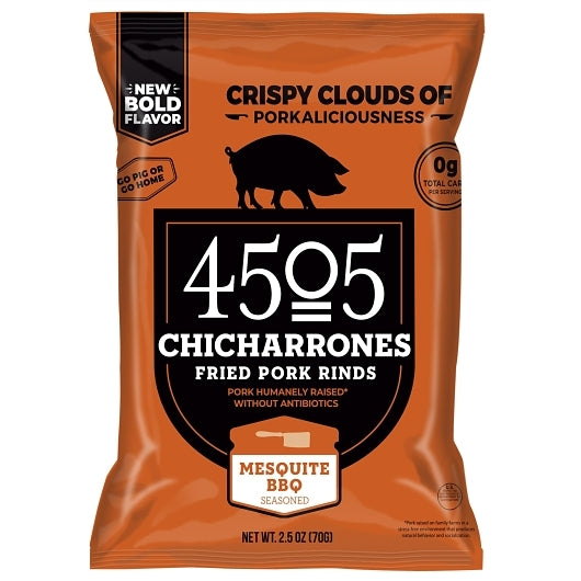 4505 Meats Bbq Seasoned Chicharron-2.5 oz.-12/Case