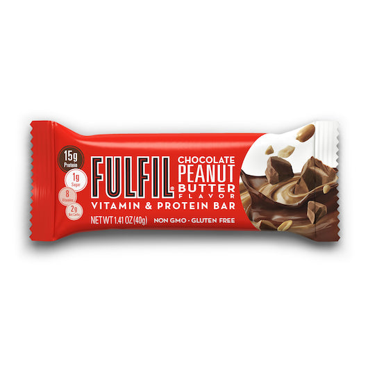 Fulfil Chocolate Peanut Butter Vitamin & Protein Bar-1.41 oz.-12/Box-6/Case