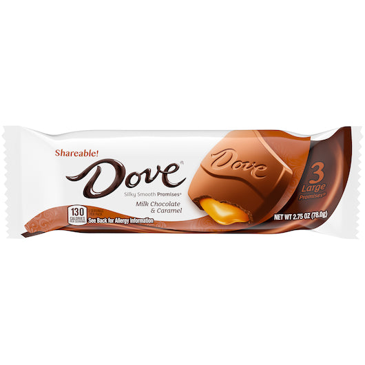 Dove Milk Chocolate Caramel Share Size-2.75 oz.-20/Box-6/Case