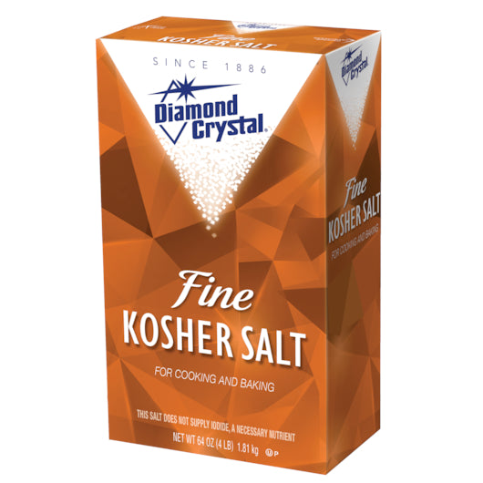 Diamond Crystal Kosher Fine Salt Box-4 lb.-9/Case