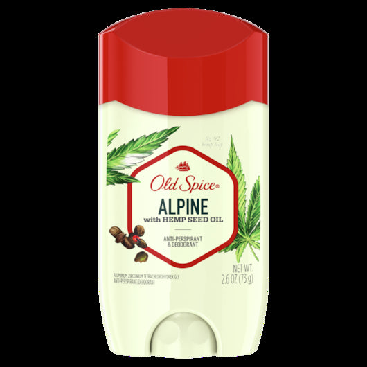 Old Spice Antiperspirant/Deodorant Alpine Hemp Seed Oil 12/2.6 Oz.