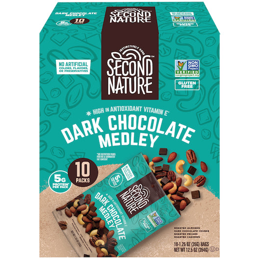 Second Nature Dark Chocoate Peanuts Medley 40/1.25 Oz.