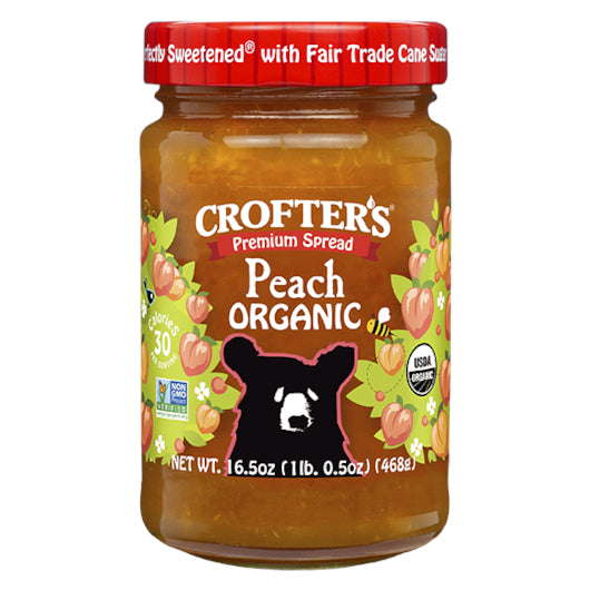 Crofter's Organic Peach Premium Spread 6/16.5 Oz.