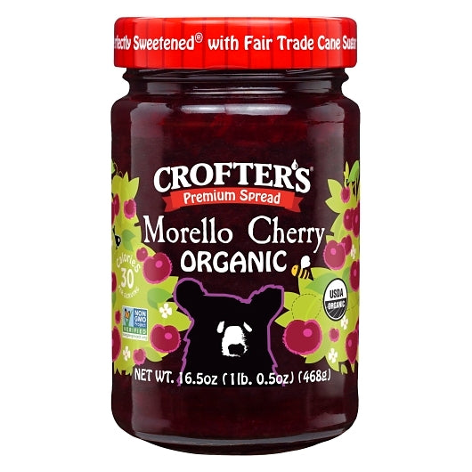 Crofters Organic Morello Cherry Premium Spread-16.5 oz.-6/Case