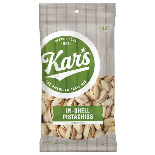 Kar's Nuts Salted Pistachios-6 oz.-12/Case