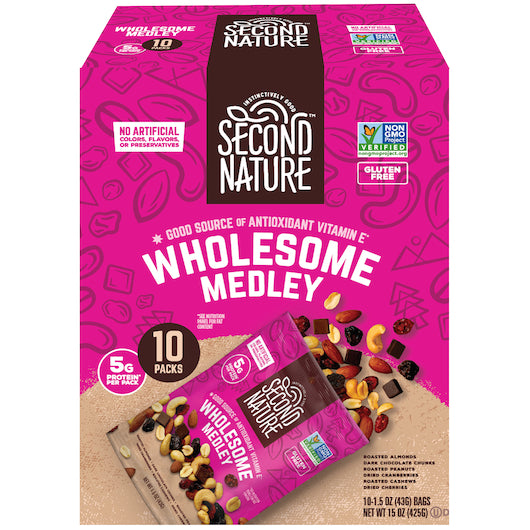 Second Nature Sn Wholesome Medley 5 oz.-1.5 oz.-10/Box-4/Case