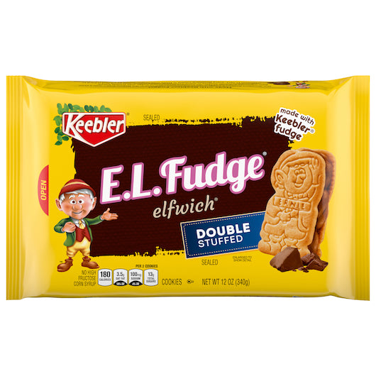 Keebler- E.L. Fudge Fudge Double Stuff Cookie-12 oz.-12/Case