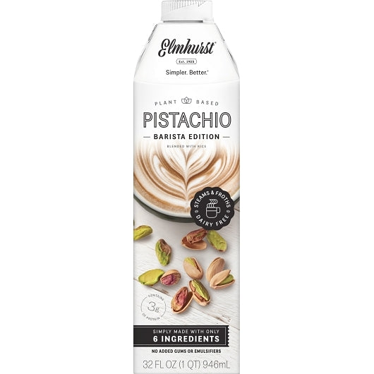 Elmhurst Milked Pistachio Barista Beverage-32 fl oz.s-6/Case