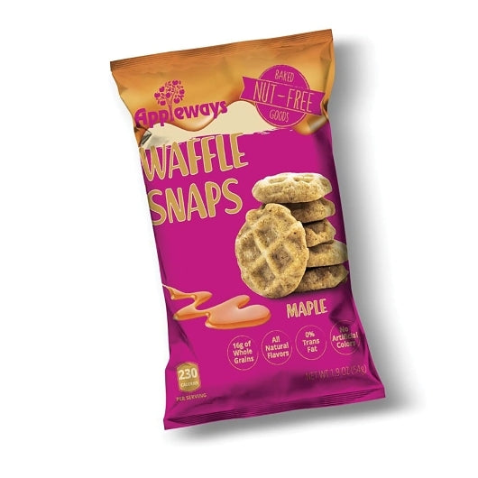 Appleways Whole Grain Maple Waffle Snaps 1.9Oz/180/Case-1 Each-180/Case