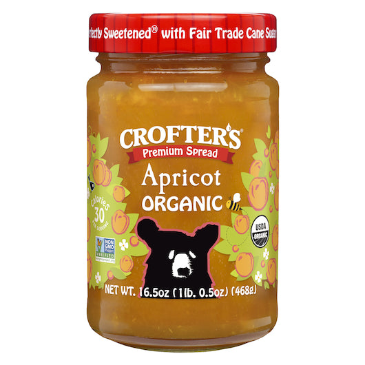 Crofters Organic Family Size Premium Apricot Spread-16.5 oz.-6/Case