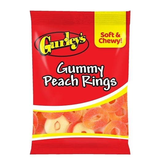 Pal Peach Rings Gummy Candy-5 Each-12/Case