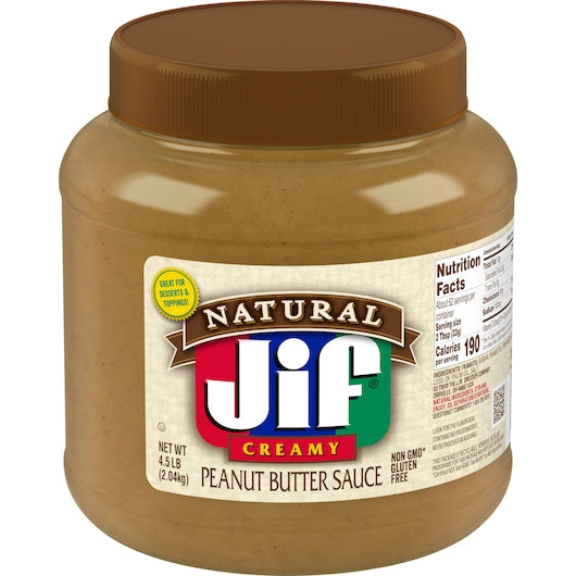 Jif Peanut Butter Sauce-4.5 lb.-2/Case