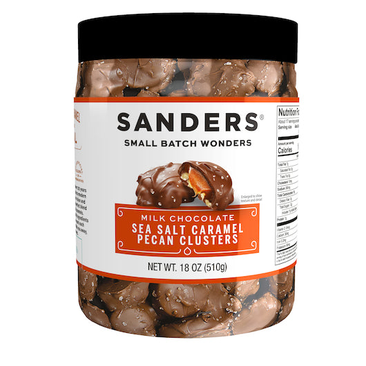 Sanders Milk Chocolate Sea Salt Pecan Caramel-18 oz.-6/Case