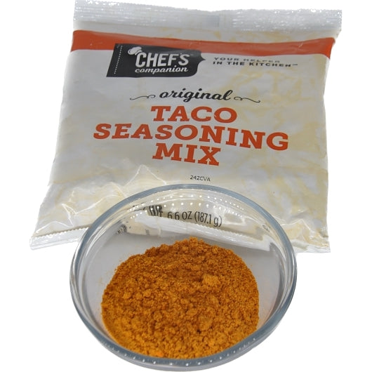 Chefs Companion Taco Seasoning Pouch-6.6 oz.-6/Case