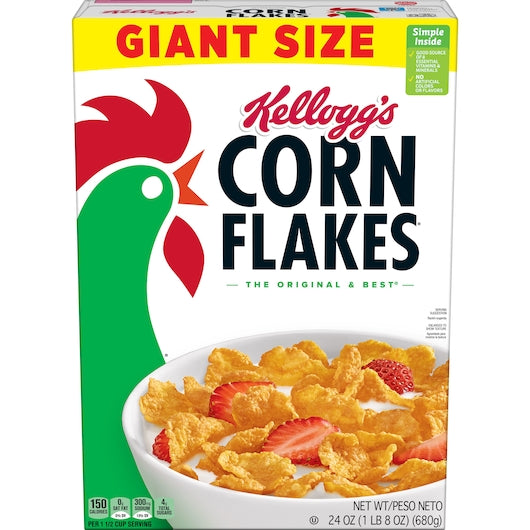 Kellogg's Corn Flakes Cereal-24 oz.-8/Case