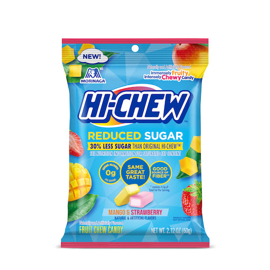 Hi-Chew Reduced Sugar Candy Peg Bag-2.12 oz.-8/Case