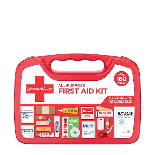 Johnson & Johnson First Aid Kit 160 Cnt All Purpose 6/1 Cnt.