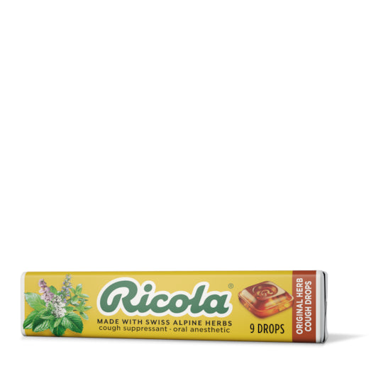 Ricola Original Herb Stick Lozenges-9 Count-20/Box-12/Case