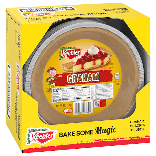 Keebler- Crusts Graham Cracker Pie Crust Tins-6 oz.-24/Case
