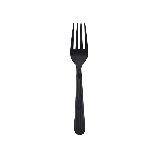 The Safety Zone Heavy Weight Black Individually Wrapped Fork-5.4 Gram-1000/Box-1/Case
