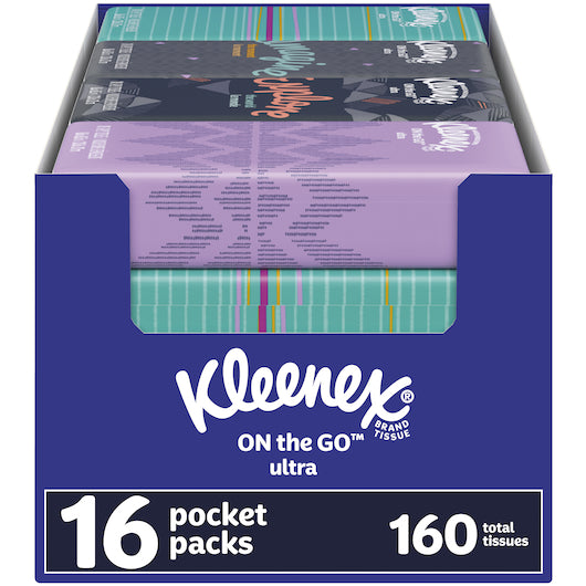 Kleenex On The Go Facial Tissues-160 Count-6/Case