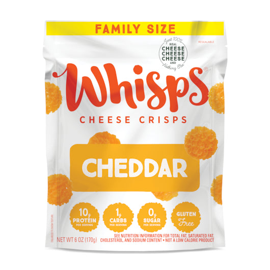 Whisps Cheddar Cheese Crisps-6 oz.-9/Case