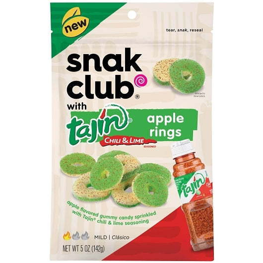 Snak Club Tajin Apple Gummy Rings-5 oz.-6/Case