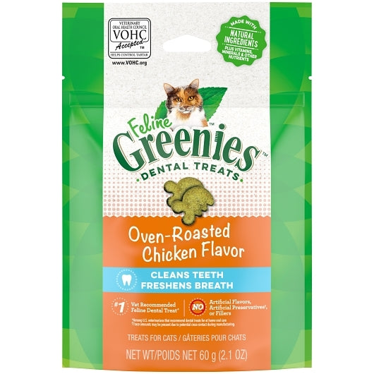 Greenies Feline Treat Chicken-2.1 oz.-10/Case
