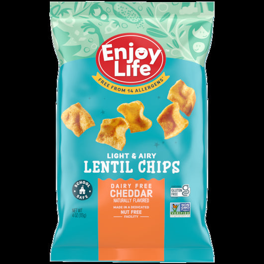Enjoy Life Cheddar Lentils Chips 12/4 Oz.