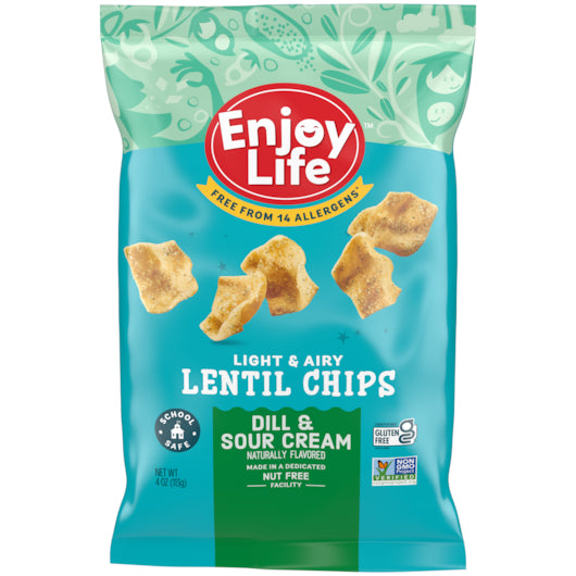 Enjoy Life Dill & Sour Cream Lentil Chips-1 Each-12/Case