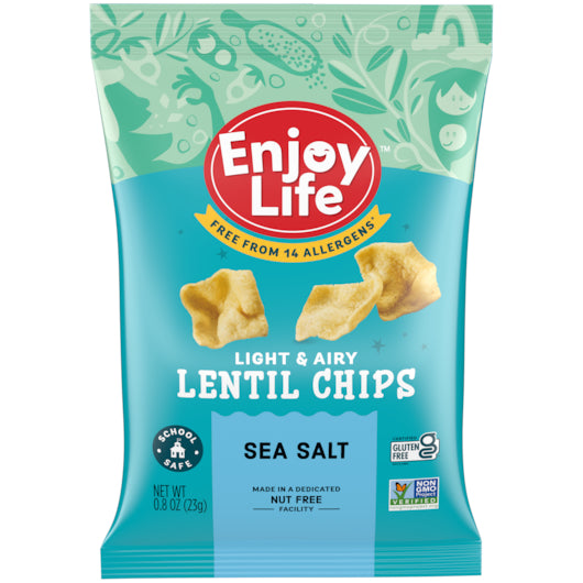 Enjoy Life Sea Salt Lentil Chips-0.8 oz.-12/Case