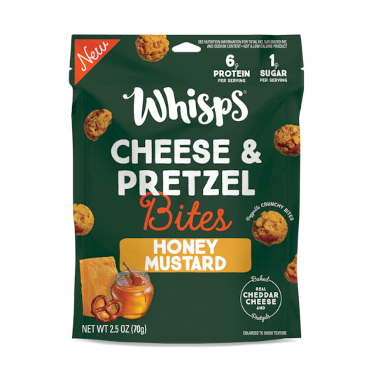 Whisps Honey Mustard Cheese & Pretzels Bites-2.5 oz.-6/Case