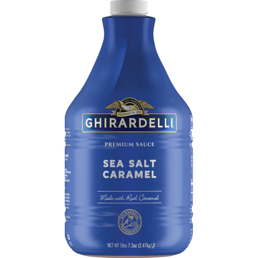 Ghirardelli Sea Salt Caramel Sauce Pump Bottle-87.3 oz.-6/Case