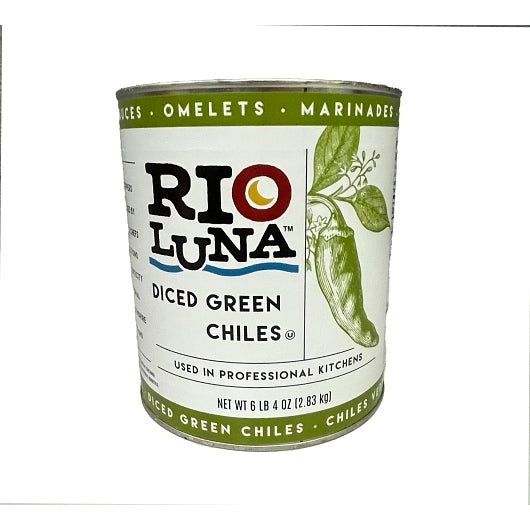 Rio Luna Diced Green Chiles-100 oz.-6/Case