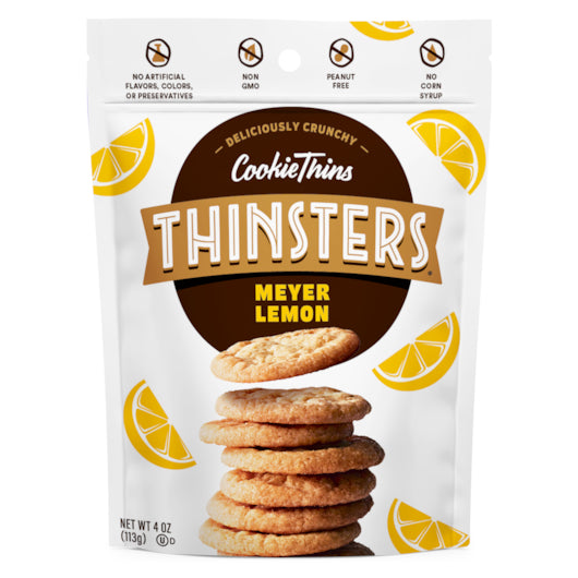 Thinsters That's How We Roll Meyer Lemon Cookie Thins-4 oz.-12/Case