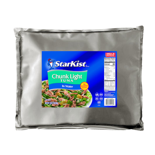 Starkist Chunk Light Tuna Water Pouch-247 oz.-3/Case
